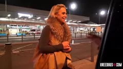 تشغيل كس ساشا ستيل الخجول حلق في الشاحنة